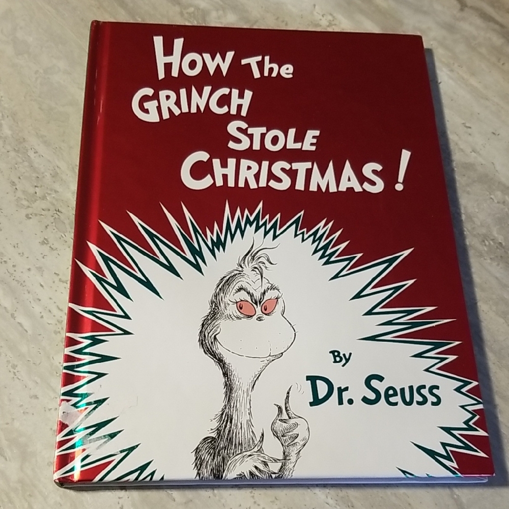 Dr. Seuss Red and White How The Grinch Stole Christmas Book